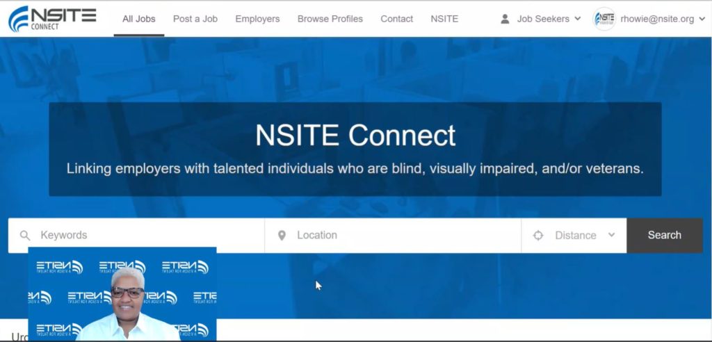 NSITE Connect tip 1 for how to use the job board