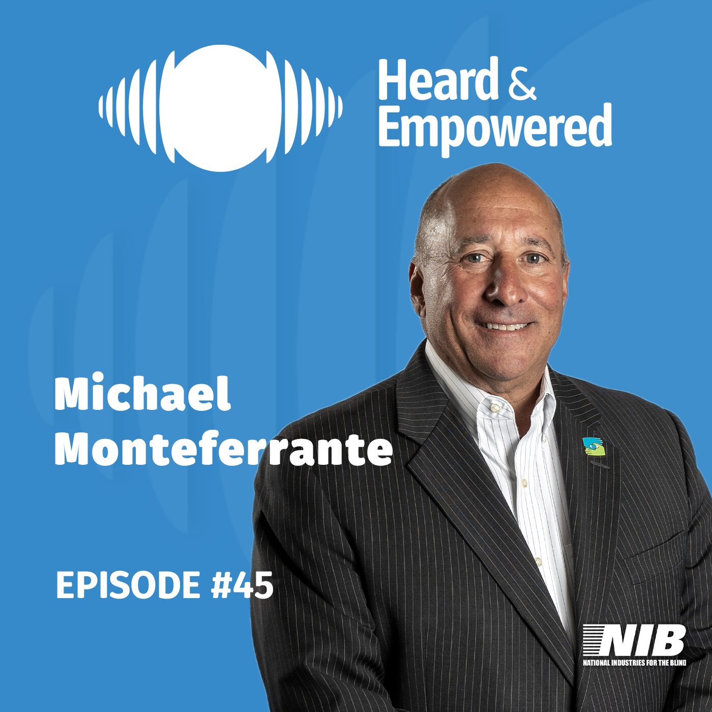 An image of a man is superimposed on a blue background.